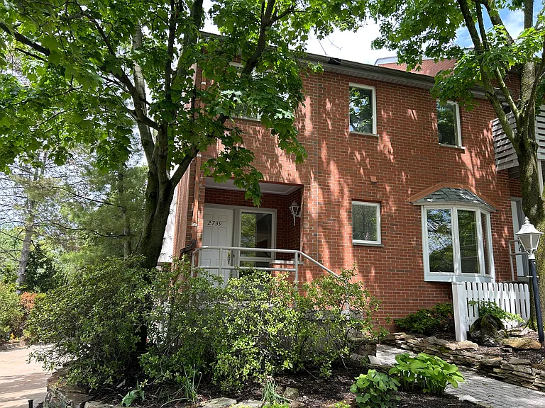 Front of apartment, faces south