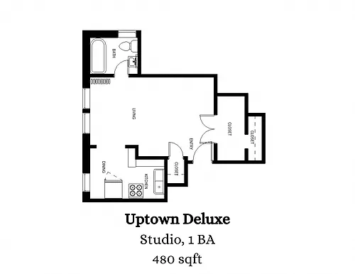 Floor plan Uptown Deluxe