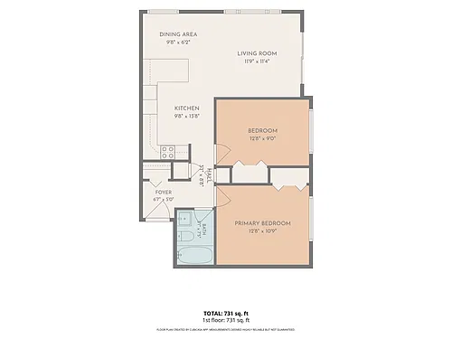 Floor plan ,1 Bathroom