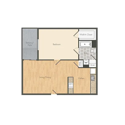 Floor plan 1CB