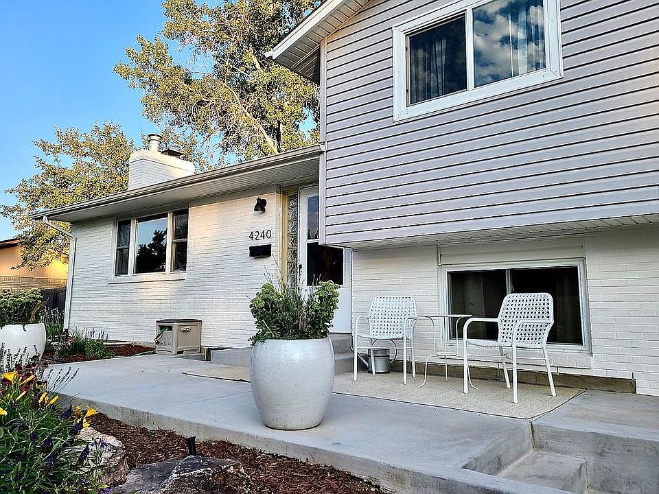 Extra wide patio for entertaining