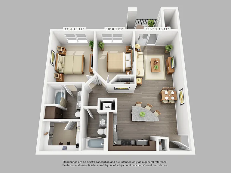 B1 floor plan WestLink at Oak Station