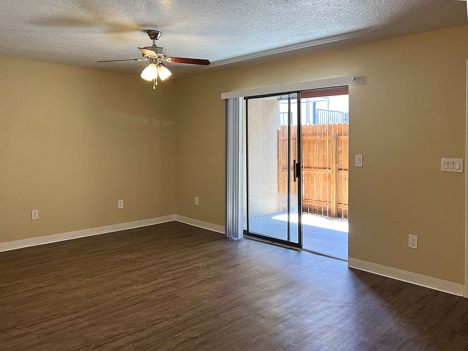 Large living room with private patio