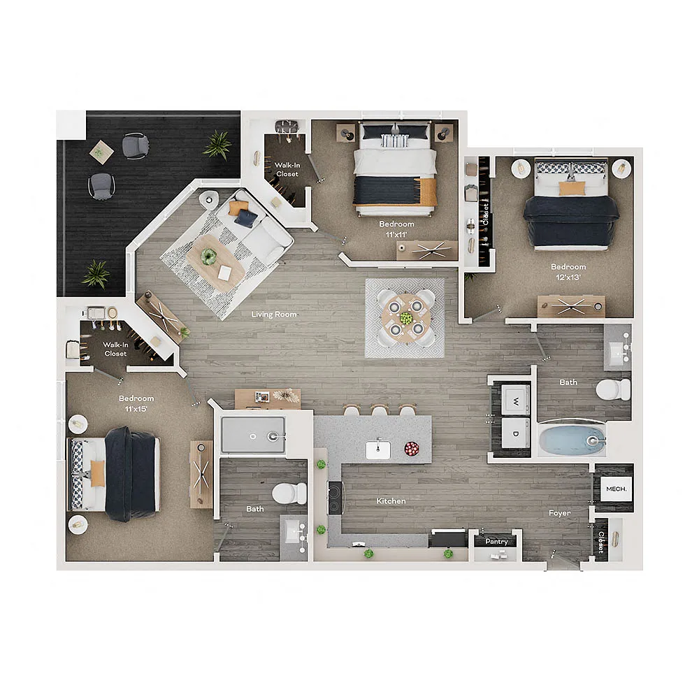 Floor plan D2 - Louisville