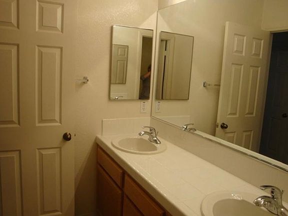 Upstairs bathroom - bath, shower, double sinks
