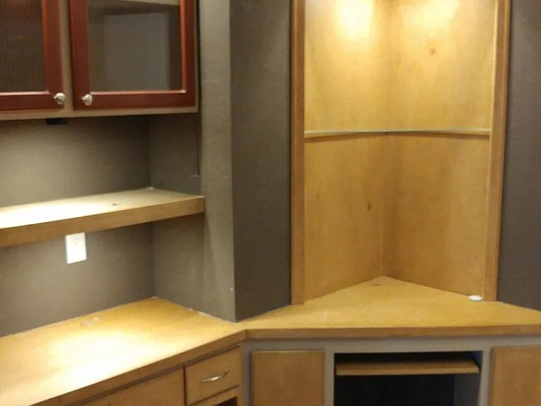 Office desk and cabinets