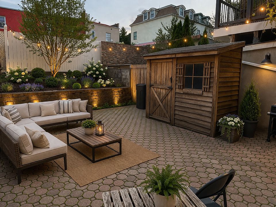 virtually staged backyard