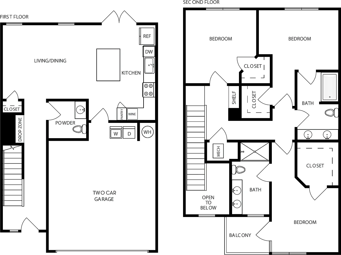 Floor plan TH-201