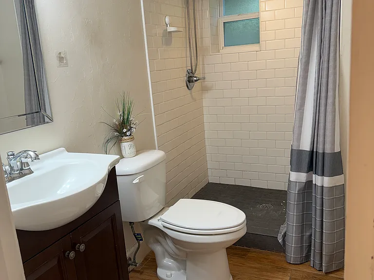 Tiled shower