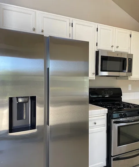 New refrigerator and microwave