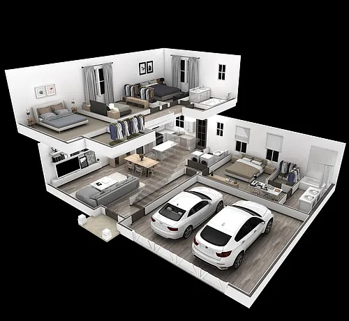 Floor plan 4BR Garden