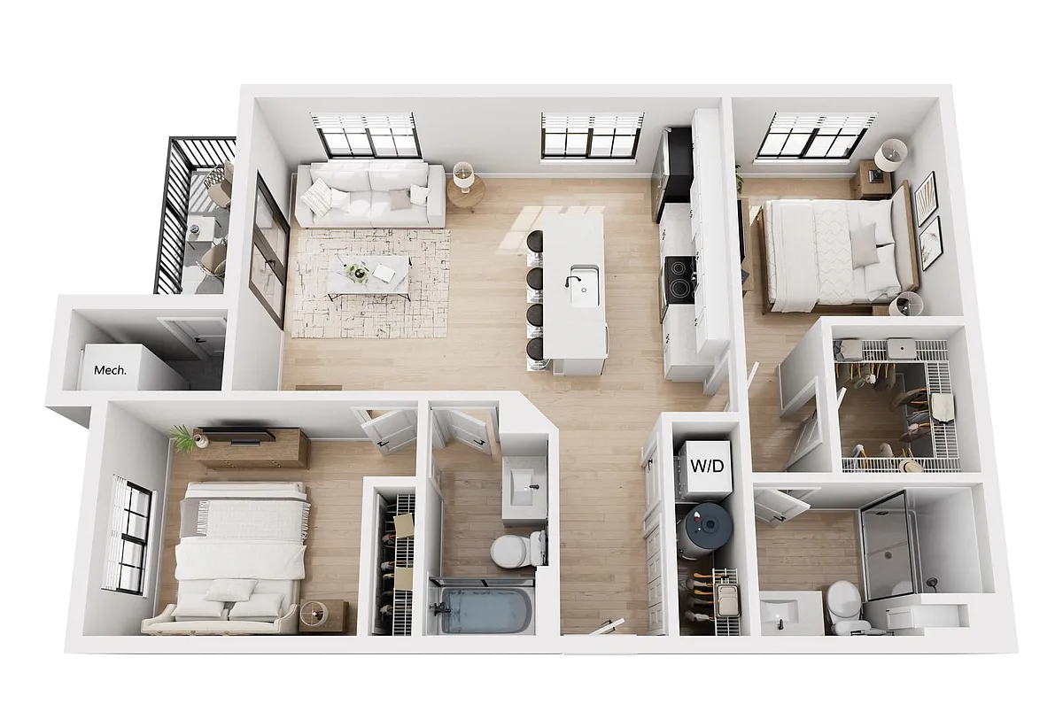 Floor plan 2C