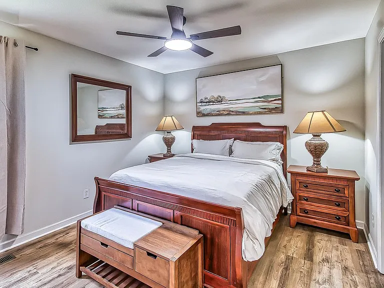 Queen sized-bed
