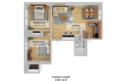 Floor plan Two Bedroom