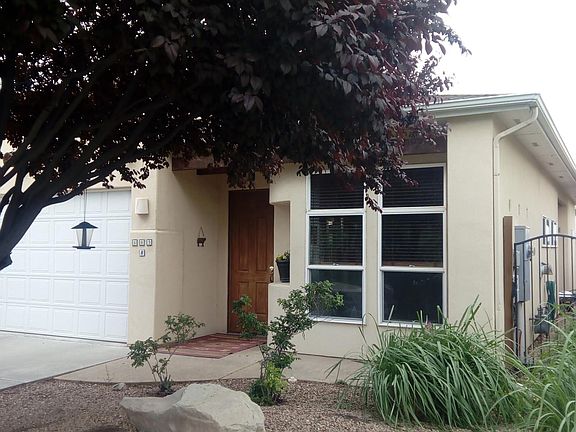 Front yard, front entry and front gate (far right)