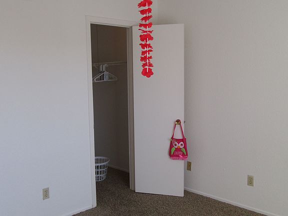 Large bedroom with ceiling fan & overhead lighting.