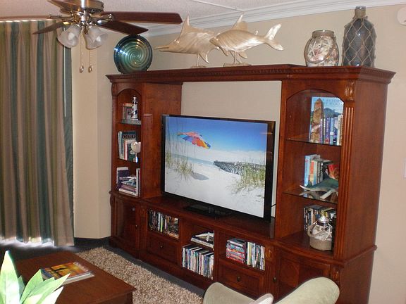 60" TV & video library