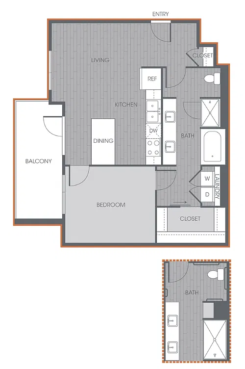 Floor plan 1X1