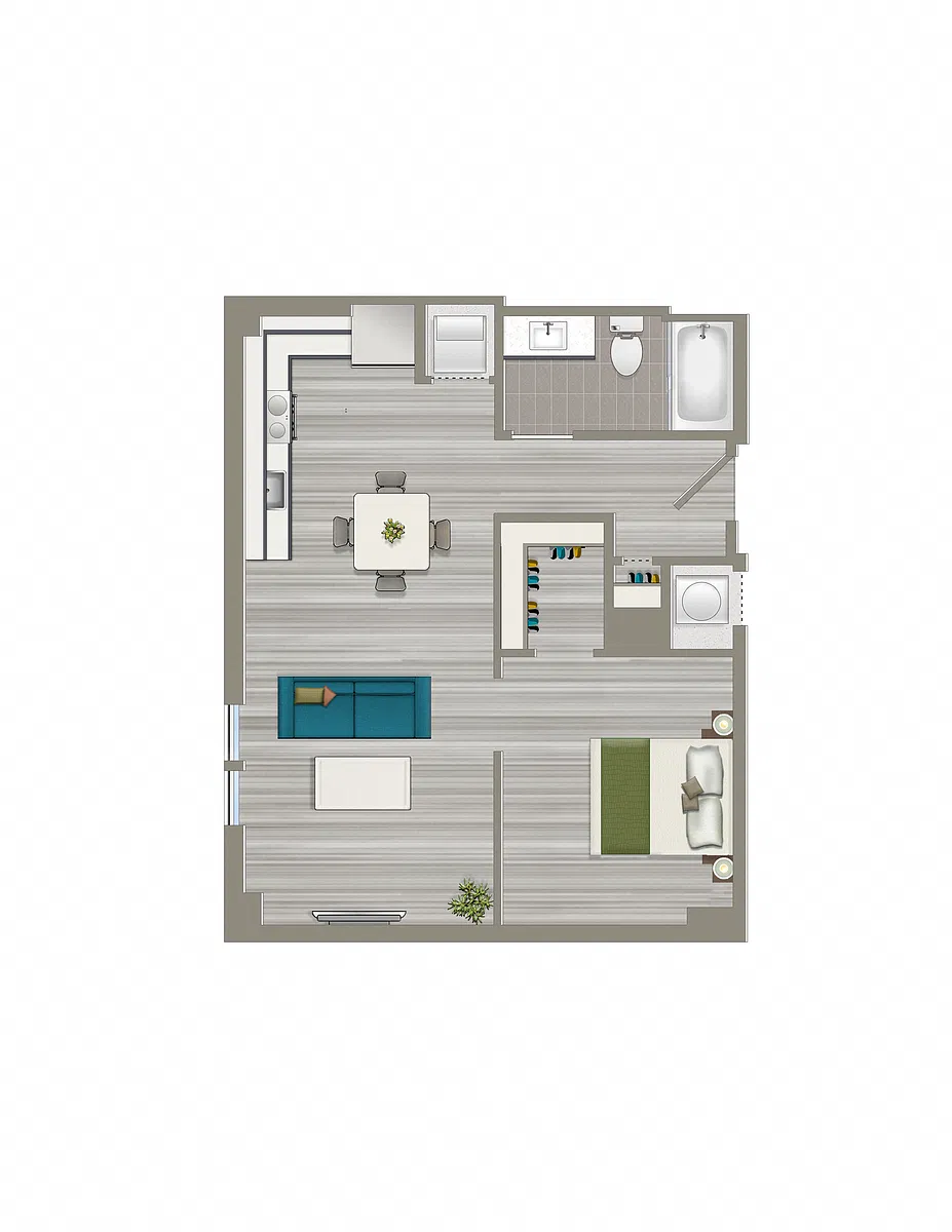 Floor plan 1-B