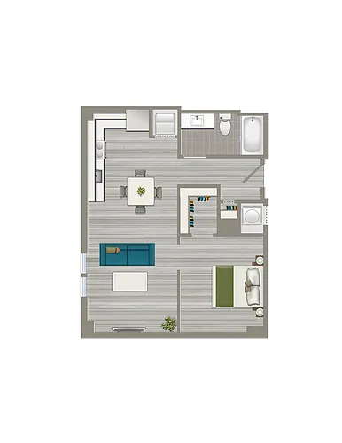 Floor plan 1-B