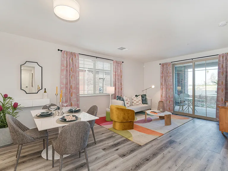 Living Room and Dining Area
