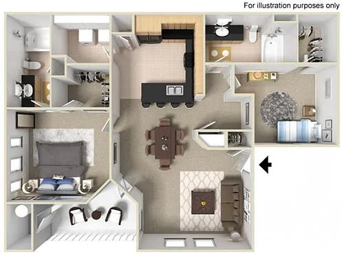 Floor plan 2X2 Savannah