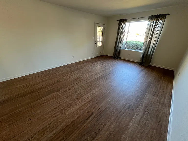 Front living room, new hard floors