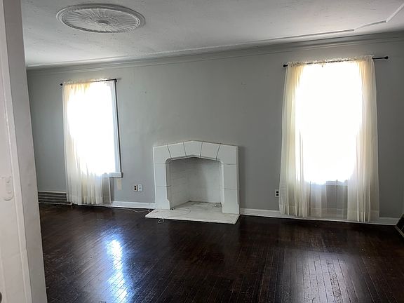 Living room with fireplace