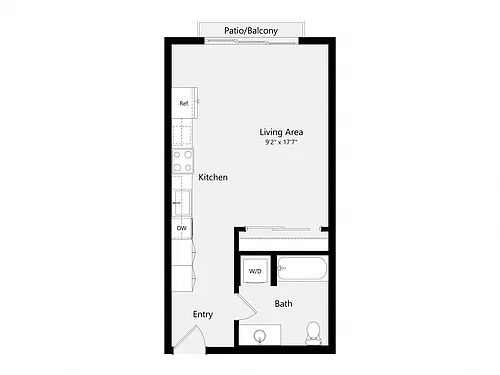 Floor plan Studio S01A