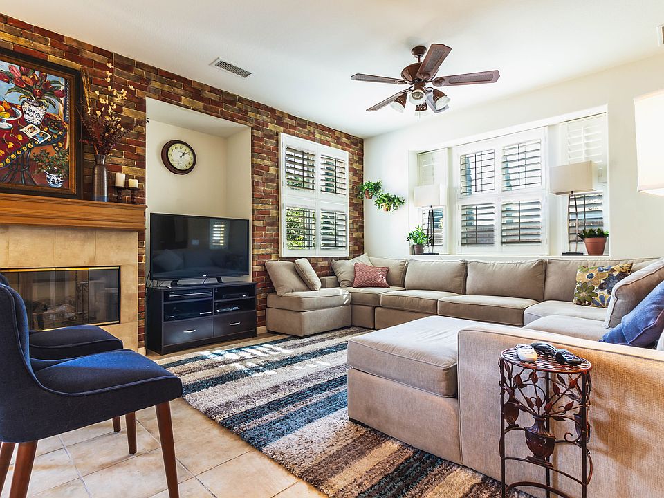 Living Room with Fireplace 