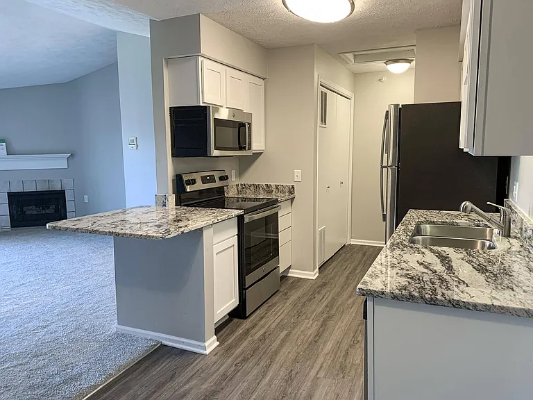 Enjoy stainless steel appliances, updated cabinetry, and a modern look in our renovated homes.