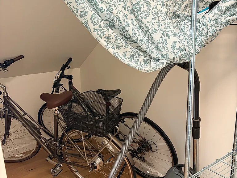 Front Storage Closet (2 of 2) Showing Deeper Storage Area Suitable for Bikes & Larger Items