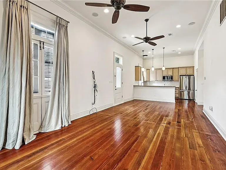living room to kitchen