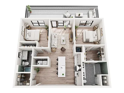 Floor plan Lavorini Penthouse