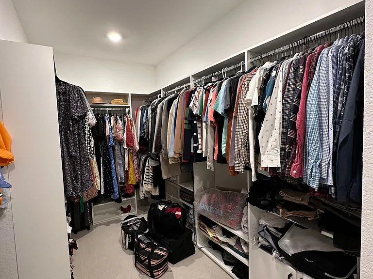 Master bedroom walk-in closet (2nd floor)