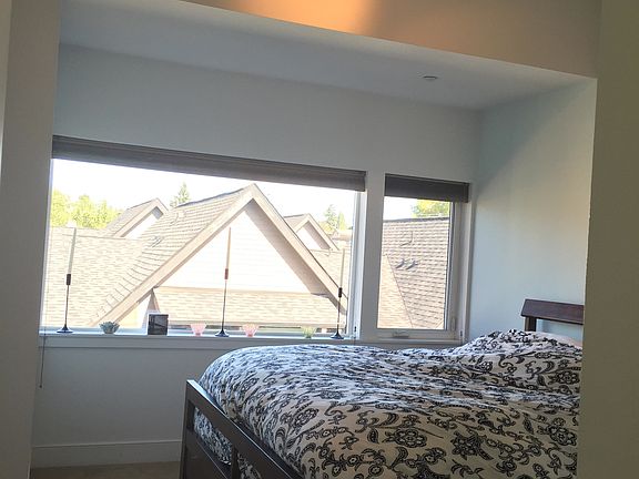 Master bedroom vaulted ceiling