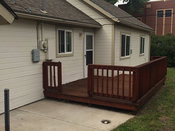 Back yard with deck