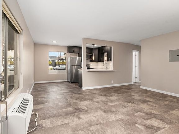 Living room with breakfast bar