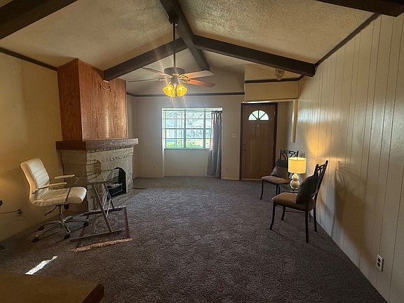 The bay front window brings in a lot of light.