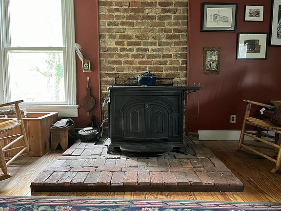 wood stove in Living Room