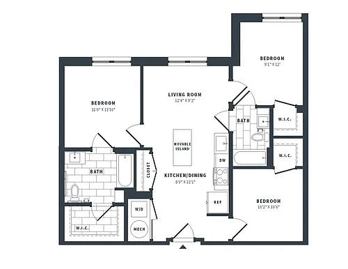 Floor plan 3A ANSI