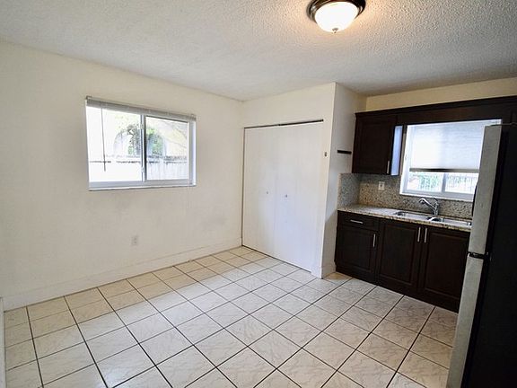 Spacious eat-in kitchen.