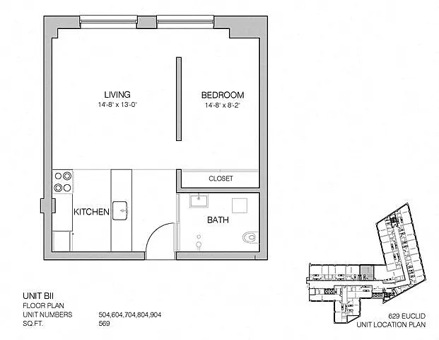 Floor plan L1-569