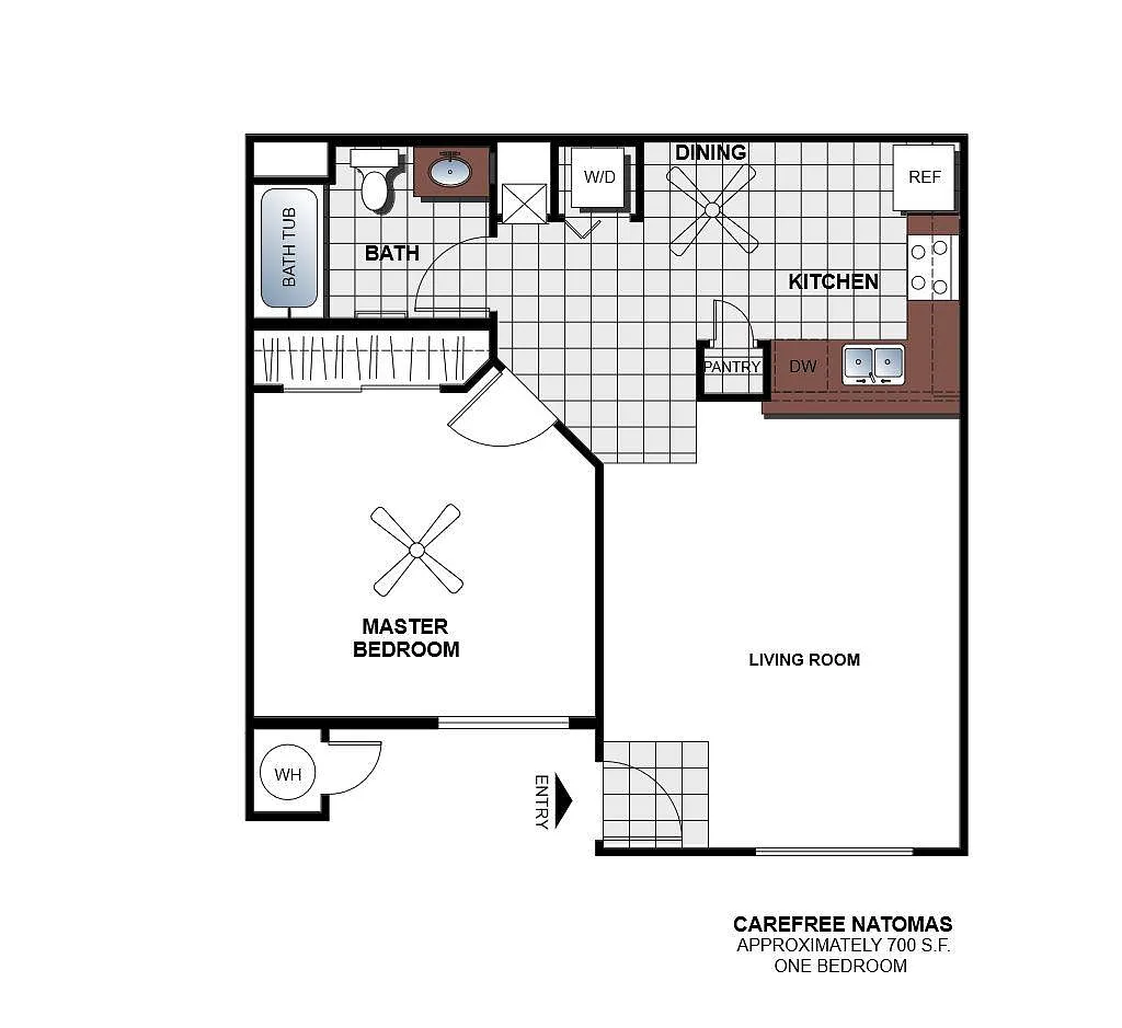 Floor plan 1 Bedroom