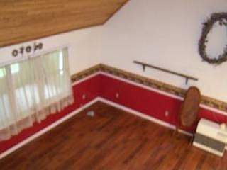 living room view from loft