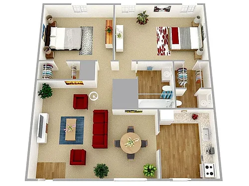 Floor plan 2 Bedroom