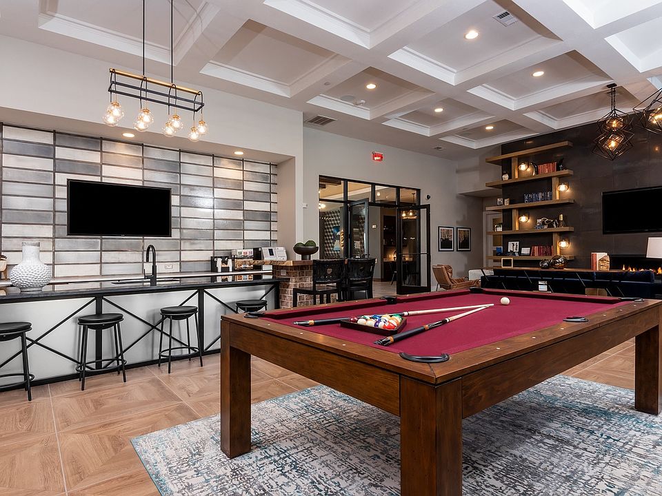 Our sports lounge is complete with a billiards table and bar seating.