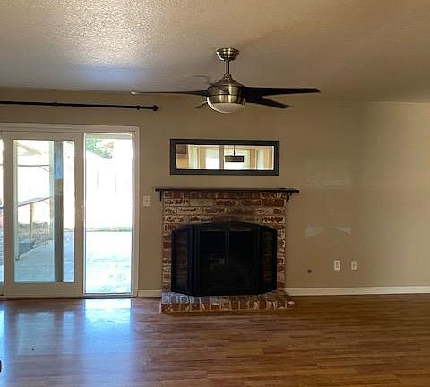 Family room with fireplace