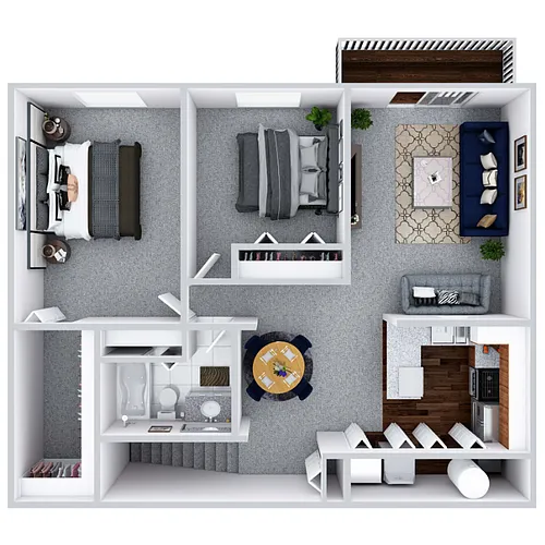 Floor plan Back Penthouse