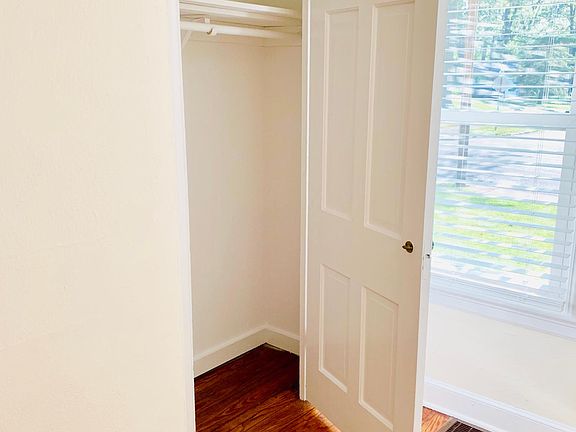 Spacious closet next to the front door.